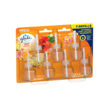 Glade PlugIns Scented Oil Refill, Hawaiian Breeze, 0.67 Fl. Oz., 7/Pack (350767), Orange