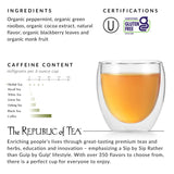 The Republic of Tea - Peppermint Bark, Cool Winter Herb Tea, 36 Tea Bags, Caffeine-Free
