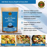 Spice Magic Whole Nigella Seeds I Black Cumin Seeds 7 oz (200G) I Premium Quality with Nutty, Peppery Flavor, Perfect for Breads, Curries, Salads
