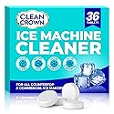 CleanCrown Ice Machine Cleaner (36 Pack), Ice Machine Descaler, Nickel Safe Cleaner and Descaler for Frigidaire, Opal, GE Profile, Kitchenaid