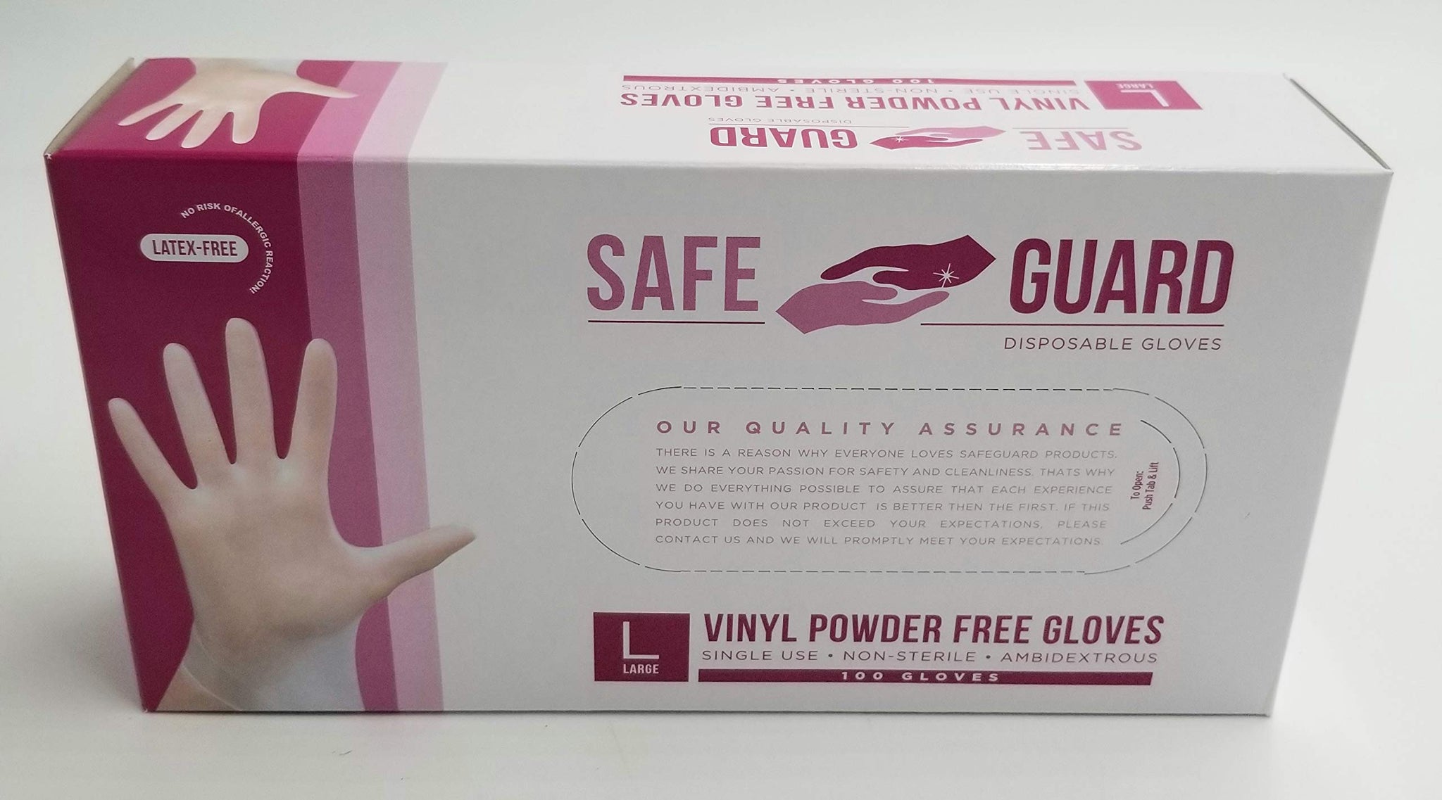 NATIONAL PAPER TRADING Disposable Large Vinyl Gloves 100 Count POWDER FREE [VGLPFX] (100)