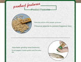 Zercumm Grinding White Pepper Particles 40G Freshly Ground Pepper Powder Bottled Fish Soup Deodorant Barbecue Steak Seasoning