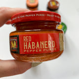 Louisiana Pepper Exchange Red Habanero Pepper Puree Sauce Salsa, Super Hot, Spicy, Chili Seasoning, Plant-Based, Gluten-Free, Replaces Habanero