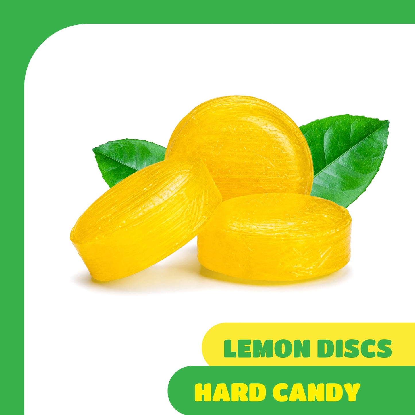 Lemon Drops Hard Candy - 1 Pound Pack - Lemon Candy Individually Wrapped - Dye Free Candies for Office Bowls, Reception Desks, Buffets, and Everyday