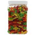 Bulk 3.5LB - Original Soft Chewy Fruit Candy in 64 FL OZ Gift Ready Square Jar