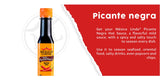 Mexico Lindo Picante Negra Hot Sauce | Light & Spicy | 8,400 Scoville Level | Great with Asian Food, Seafood & Meat | 5 Fl Oz Bottle (Pack of 3)