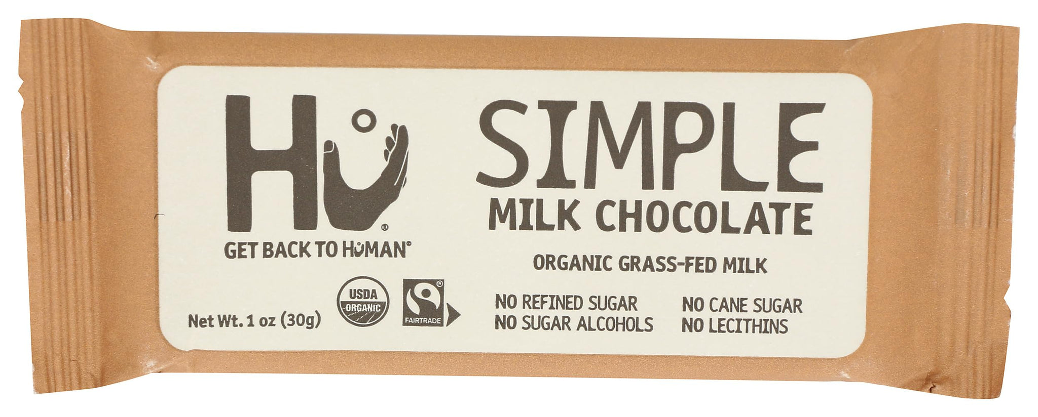 Hu Kitchen Organic Simple Milk Chocolate Bar, 1 OZ