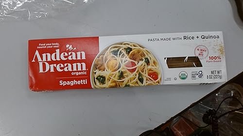 Andean Dream Organic Spaghetti Quinoa Pasta, 8 oz (3 Pack)