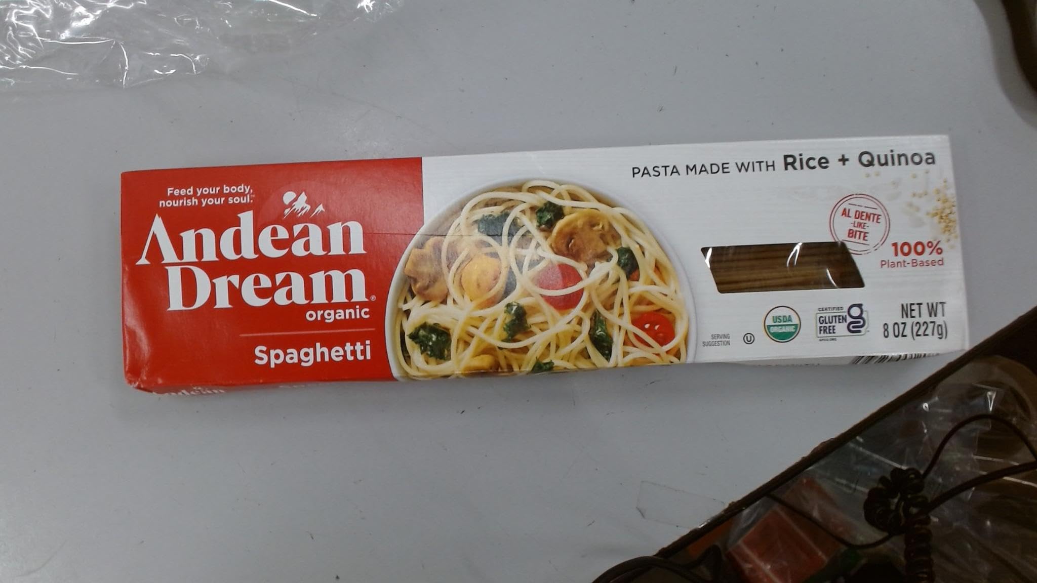 Andean Dream Organic Spaghetti Quinoa Pasta, 8 oz (3 Pack)