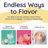 Allways Drops Natural Root Beer Water Flavoring Enhancer | Sugar-Free, Zero Calories, Monk Fruit Sweetened | Sustainable Glass Bottle | Kids & Adults