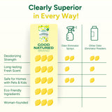Good Natured Brand | Carpet Deodorizer & Freshener Powder | 60 oz Pet Odor Eliminator for Strong Odor & Pet Urine | Fresh Natural Lemon Love | Safe