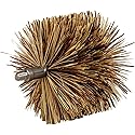 Meeco's Red Devil 84333 4" Round Fiberglass Pellet Stove Chimney Brush - Compact, Low-Profile Design for Angles & Bends Up to 90° (1/4-20 Thread)