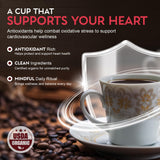 Cardiology Coffee - Whole Bean Coffee - USDA Certified Organic, Mold Free 12oz Premium Medium Roast Organic Coffee Beans with Antioxidant Benefits