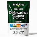 Truly Free Natural Dishwasher Cleaner - Dish Washer Machine Descaler, Fights Grease & Limescale, Hard Water Stain Remover, Smell Eliminator for Clean