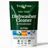 Truly Free Natural Dishwasher Cleaner - Dish Washer Machine Descaler, Fights Grease & Limescale, Hard Water Stain Remover, Smell Eliminator for Clean