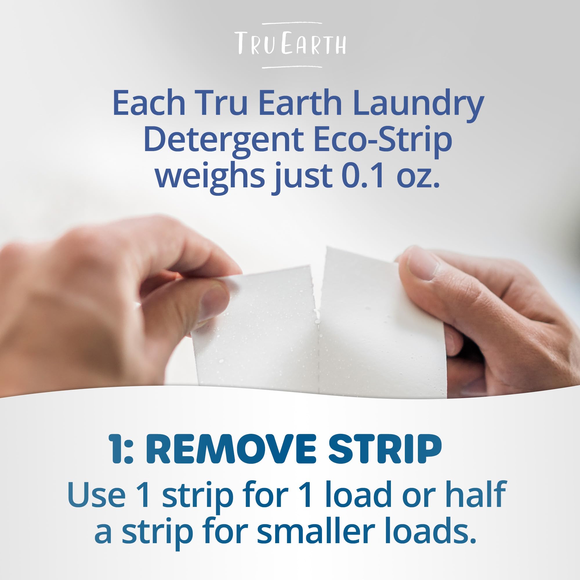 Tru Earth Platinum - Heavy Duty Laundry Detergent Sheets - Up to 128 Loads (64 Count), Fragrance Free - Ultra-Concentrated - Eco-Friendly Laundry