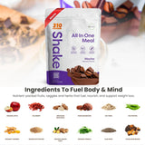 310 Nutrition All-In-One Meal Replacement Shake Powder - Plant-Based Protein Smoothie Blend w/High Fiber, Probiotics & Adaptogens - Low Carb, Vegan