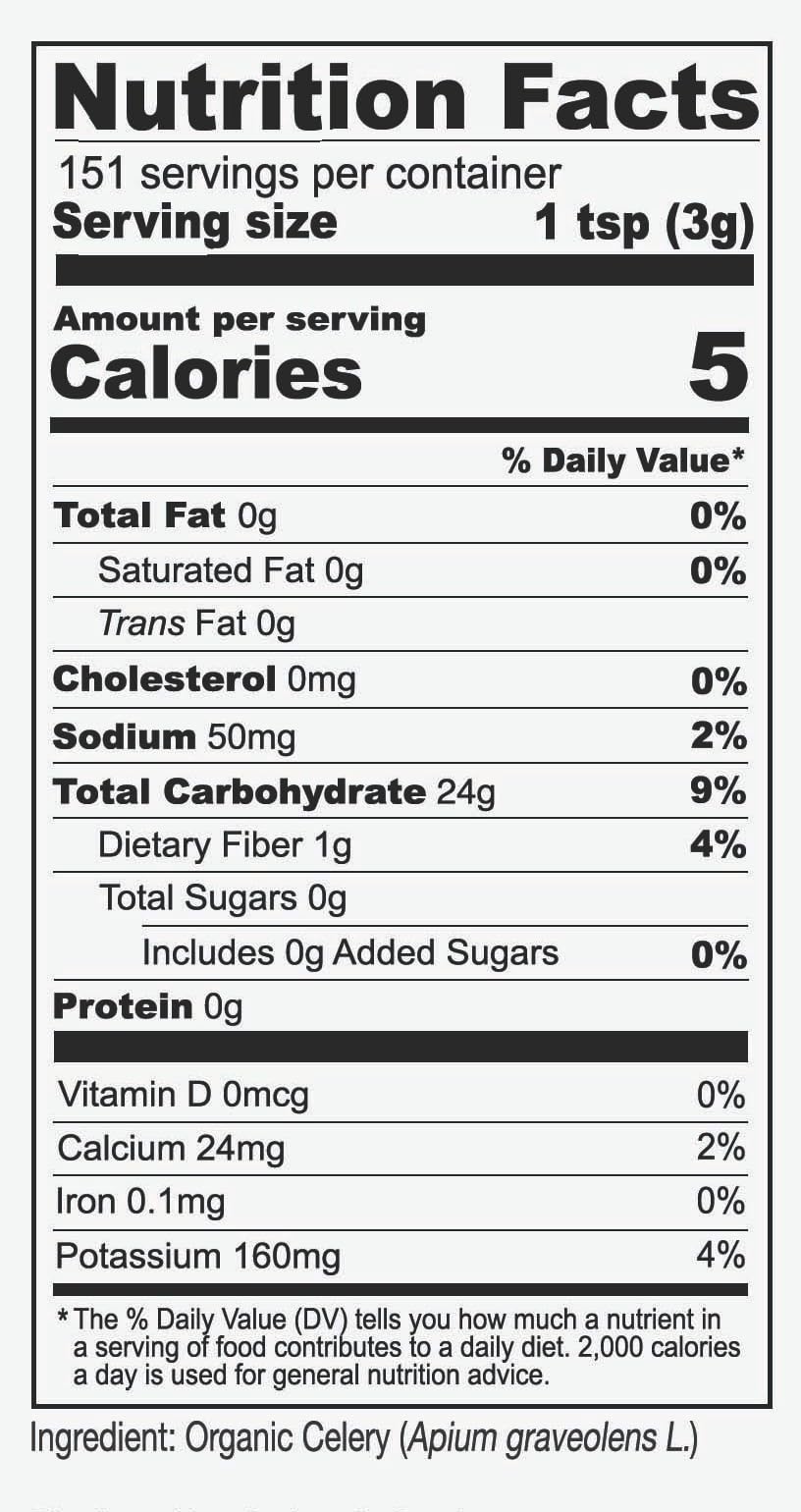 Anthony's Organic Celery Powder, 1 lb, Gluten Free, Non GMO