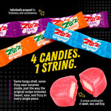 ZOTZ Fizzy Sour Candy Old Fashioned Hard Candy Assorted Fruit Flavored, Blue Raspberry Grape, Individually Wrapped -Filled With A Fizzy Center, From