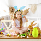 ROSAUI 7.87” Easter Eggs, Set of 12 Jumbo Easter Eggs | Colorful Empty Plastic Eggs | Candy Gift Containers | Easter Basket Décor