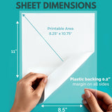 Edible Frosting Sheets Icing Paper - 8.5" x 11" - 25 Sheets - Made in USA - Easy Peel, Smooth Finish - For Cakes, Cookies & Cupcakes