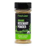 FreshJax Organic Ground Rosemary Powder - 2.5 oz Dried Rosemary Leaves, Non-GMO, Gluten-Free, Keto, Paleo - No Preservatives - Aromatic Herb Seasoning