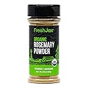 FreshJax Organic Ground Rosemary Powder - 2.5 oz Dried Rosemary Leaves, Non-GMO, Gluten-Free, Keto, Paleo - No Preservatives - Aromatic Herb Seasoning