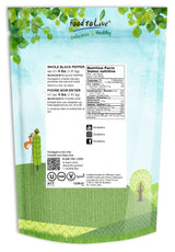 Food to Live - Whole Black Pepper, 4 Pounds Dried Peppercorns, Kosher, Vegan, Bulk Spice. Strong Pungent Flavor. Rich in Minerals. Great for Spicing