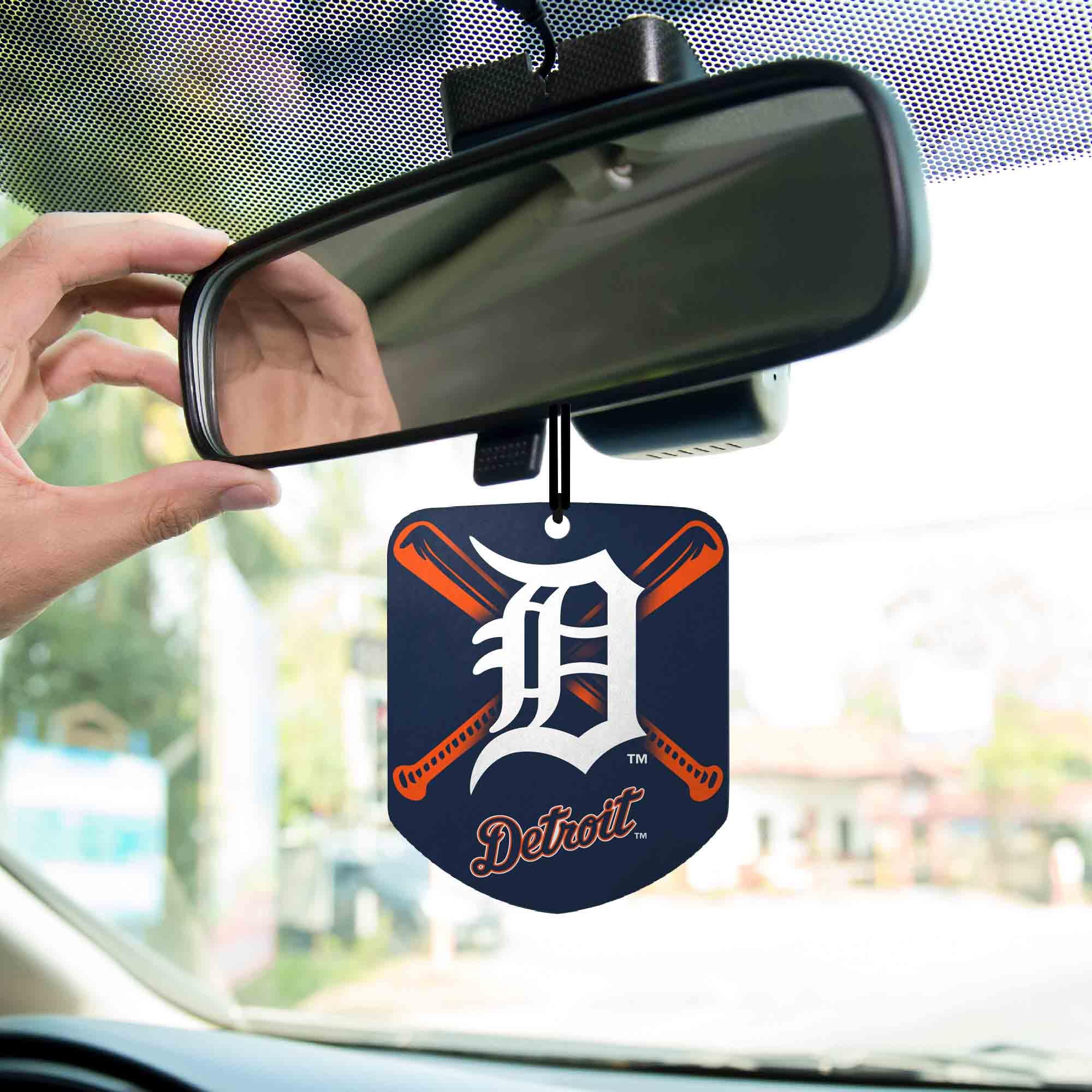 Team ProMark MLB Detroit Tigers Air Fresheners2 Pack Shield Design Air Fresheners, Team Colors, One Size