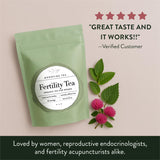 Moontime Tea Organic Fertility Tea for Women TTC | Red Raspberry Leaf, Nettle, Red Clover & Peppermint | Preconception Wellness | USDA Certified | 30