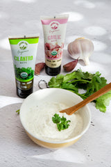 Aroma One Cilantro Puree Paste - Organic Herb Concentrate for Cooking, Seasoning & Sauces - Fresh Flavor Enhancer, Non-GMO, Gluten-Free, Vegan - Easy