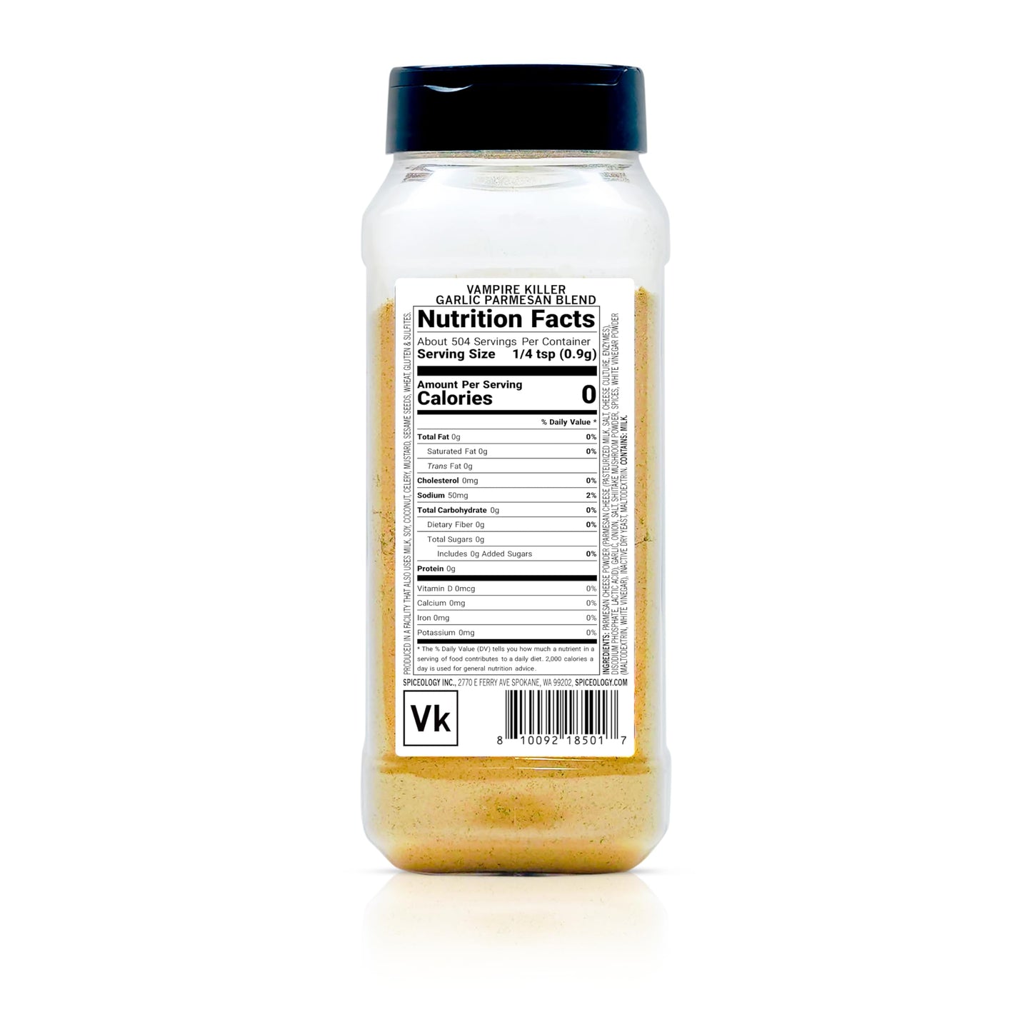 Spiceology & Hell's Kitchen - Vampire Killer - Garlic Parmesan Spice Blend - Savory All-Purpose Seasoning - 16.4 oz