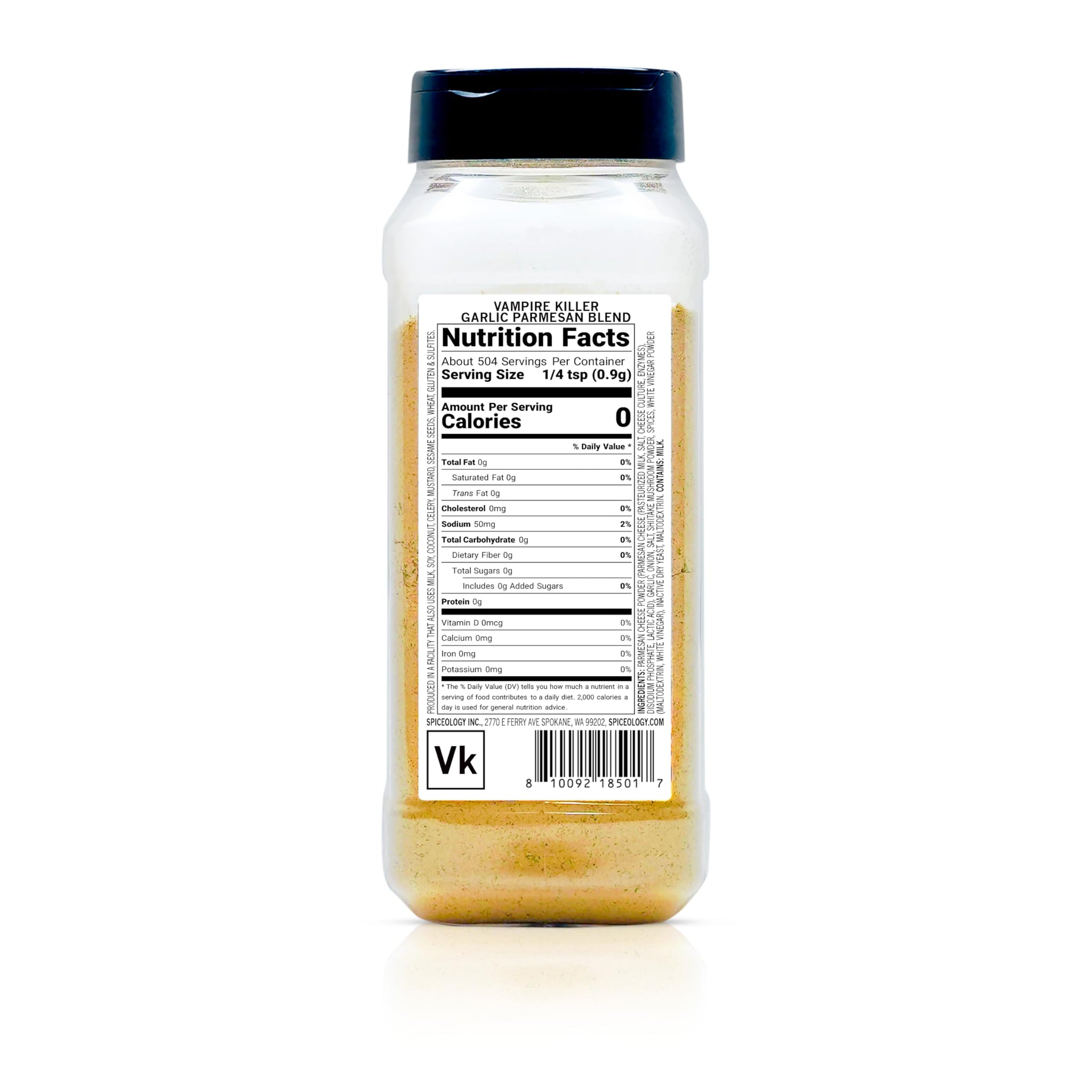 Spiceology & Hell's Kitchen - Vampire Killer - Garlic Parmesan Spice Blend - Savory All-Purpose Seasoning - 16.4 oz