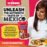 EZ Bombs Birria Bomb Seasoning, Pack of 2 - Authentic Mexican Spice Mix + Exclusive Digital Recipe Guide - Perfect for Tacos, Burritos, Nachos