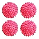 Set of 4 Pink Dryer Balls! Black Duck Brand - Reusable Dryer Balls Replace Fabric Softener! Hypoallergenic and Eco-Friendly! Lowers Drying Time!