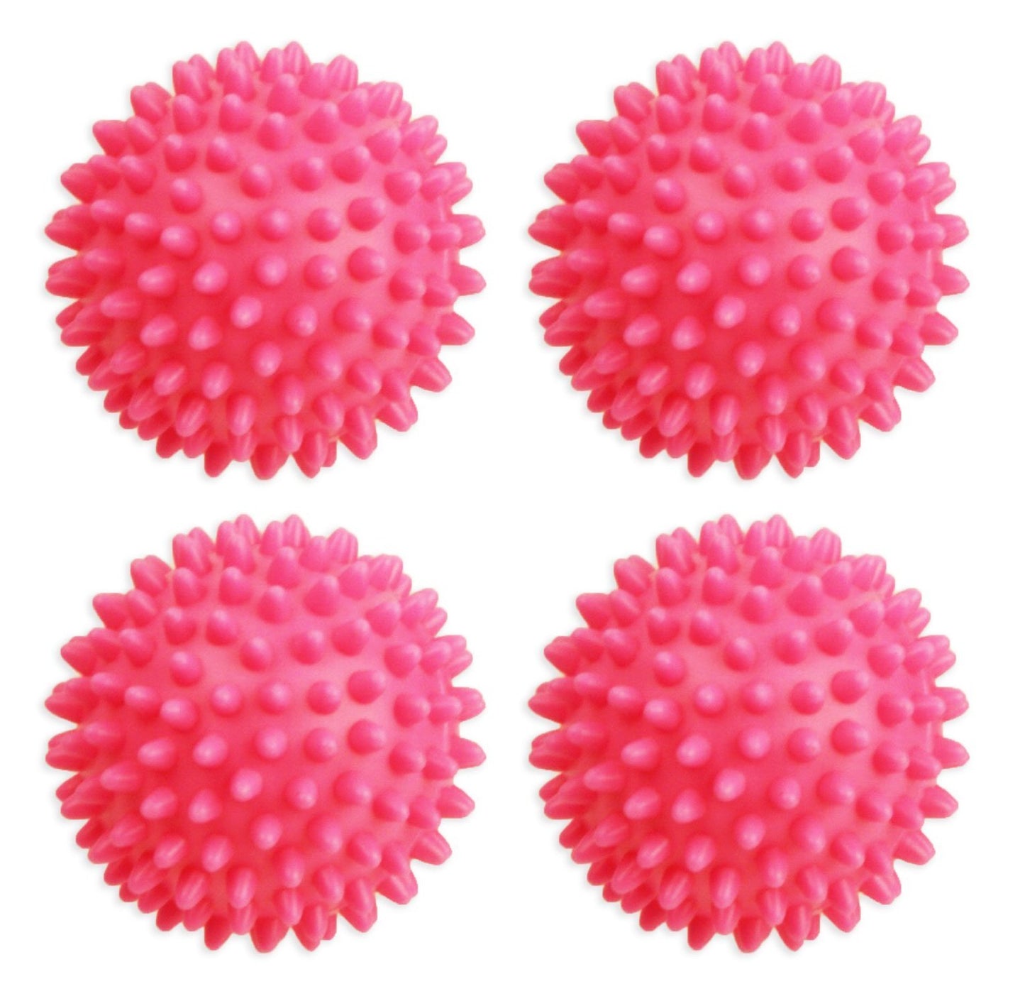 Set of 4 Pink Dryer Balls! Black Duck Brand - Reusable Dryer Balls Replace Fabric Softener! Hypoallergenic and Eco-Friendly! Lowers Drying Time!
