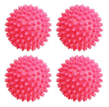 Set of 4 Pink Dryer Balls! Black Duck Brand - Reusable Dryer Balls Replace Fabric Softener! Hypoallergenic and Eco-Friendly! Lowers Drying Time!