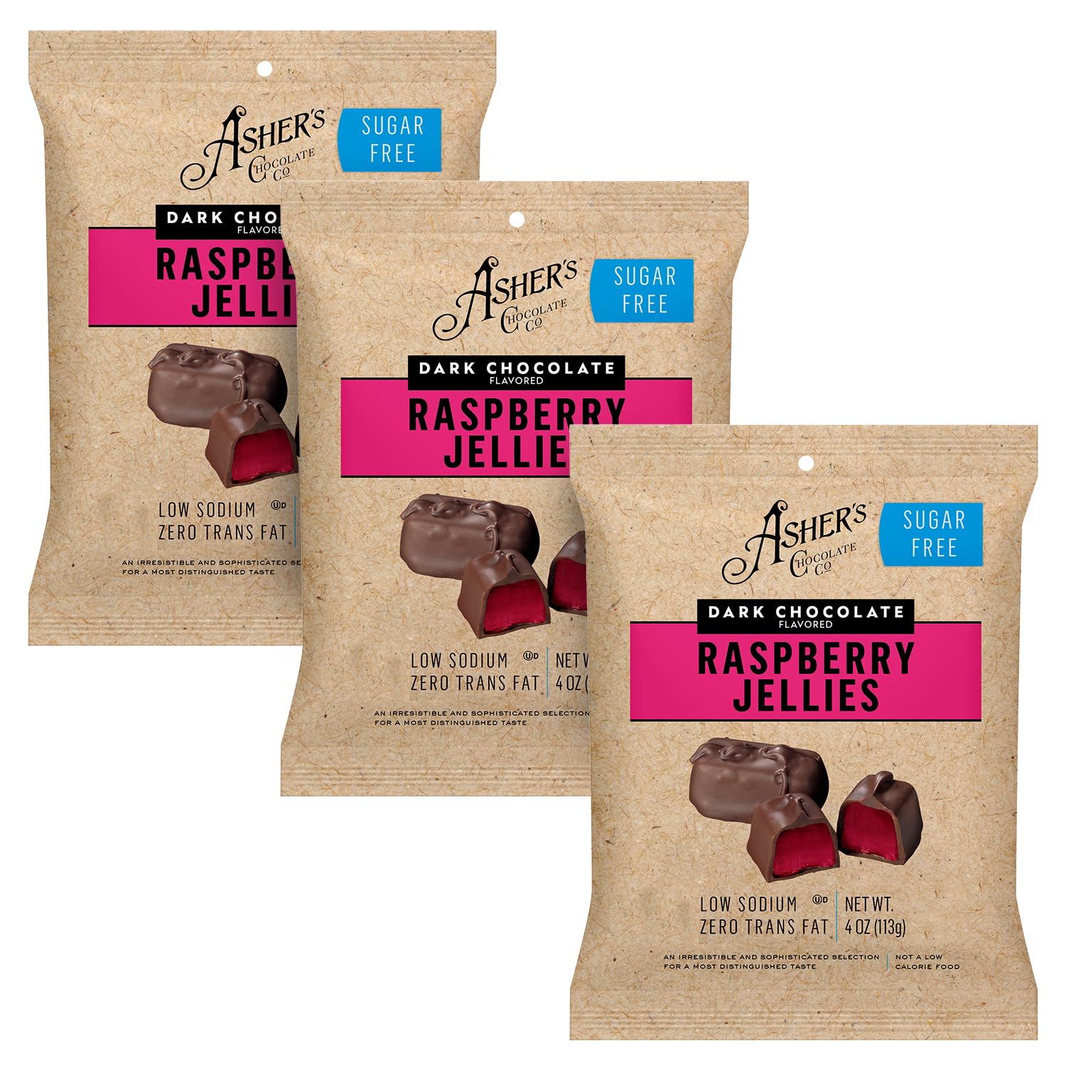 Asher's Chocolates, Sugar Free Chocolate Bags, Diabetic Friendly Chocolate, Small Batches of Kosher Chocolate, Family Owned Since 1892, Keto Chocolate