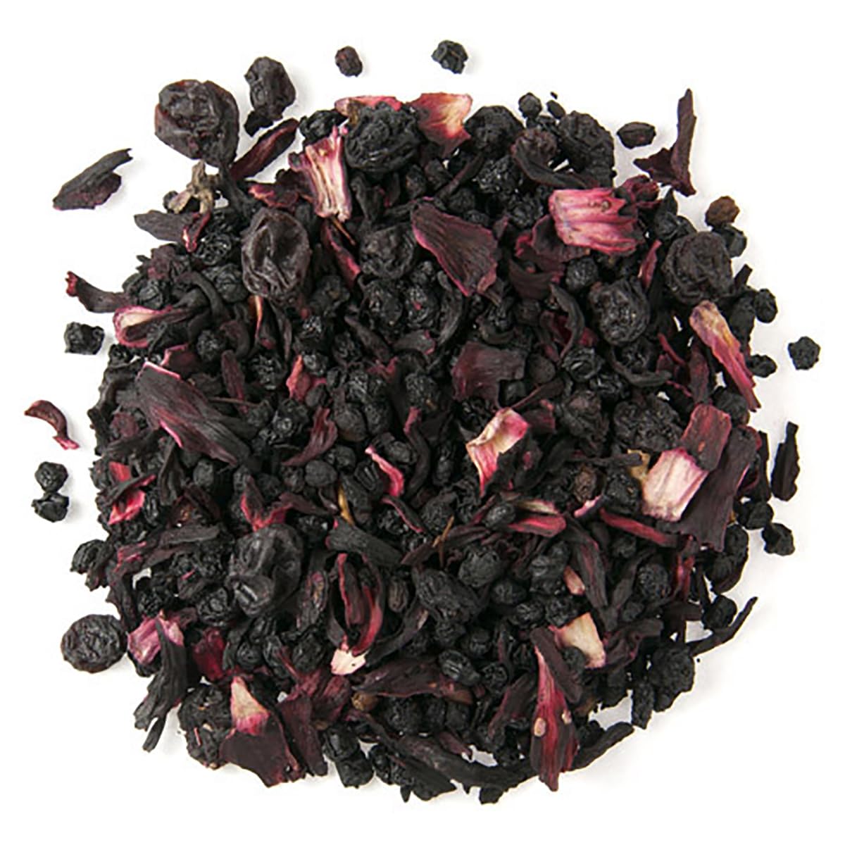 Berry Herbal Tea | Loose Leaf Fruit & Herb Tea Pouches - 16oz | Caffeine-Free | Hibiscus Elderberry Currant Blend | Refreshing Hot or Iced | Naturally