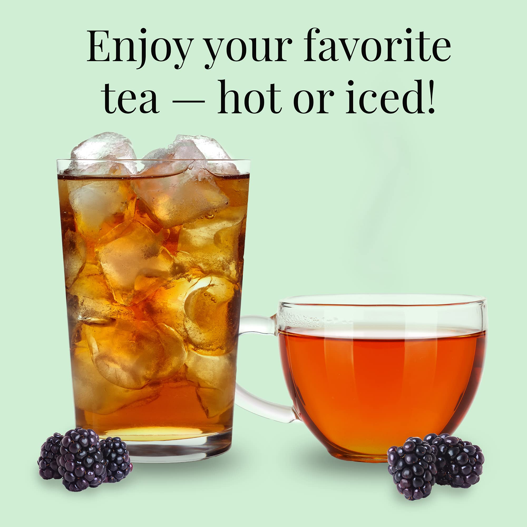 The Republic of Tea Blackberry Sage Full-Leaf Loose Black Tea, 3.5 oz Tin | Steeps 50 Cups