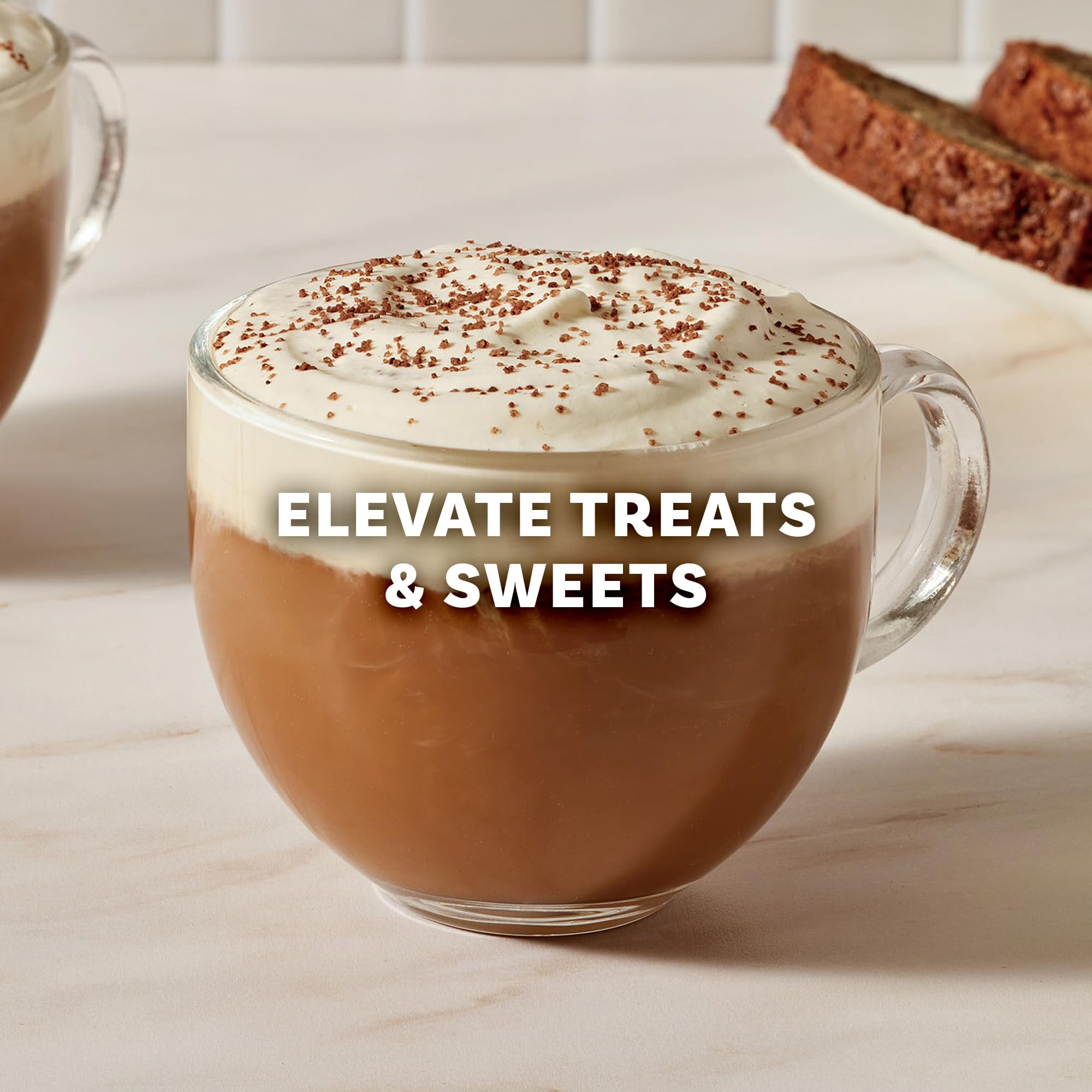 McCormick Finishing Sugar, Chocolate Hazelnut, Rich Hazelnut Flavor, Perfect for Topping Sweets, Hot Beverages & Cocktails, 3.61 oz