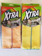 Xtra Microfiber Kitchen Cloth 2Ct 12x12 4 Solid Colors Pack of 4 (8pcs in Total)