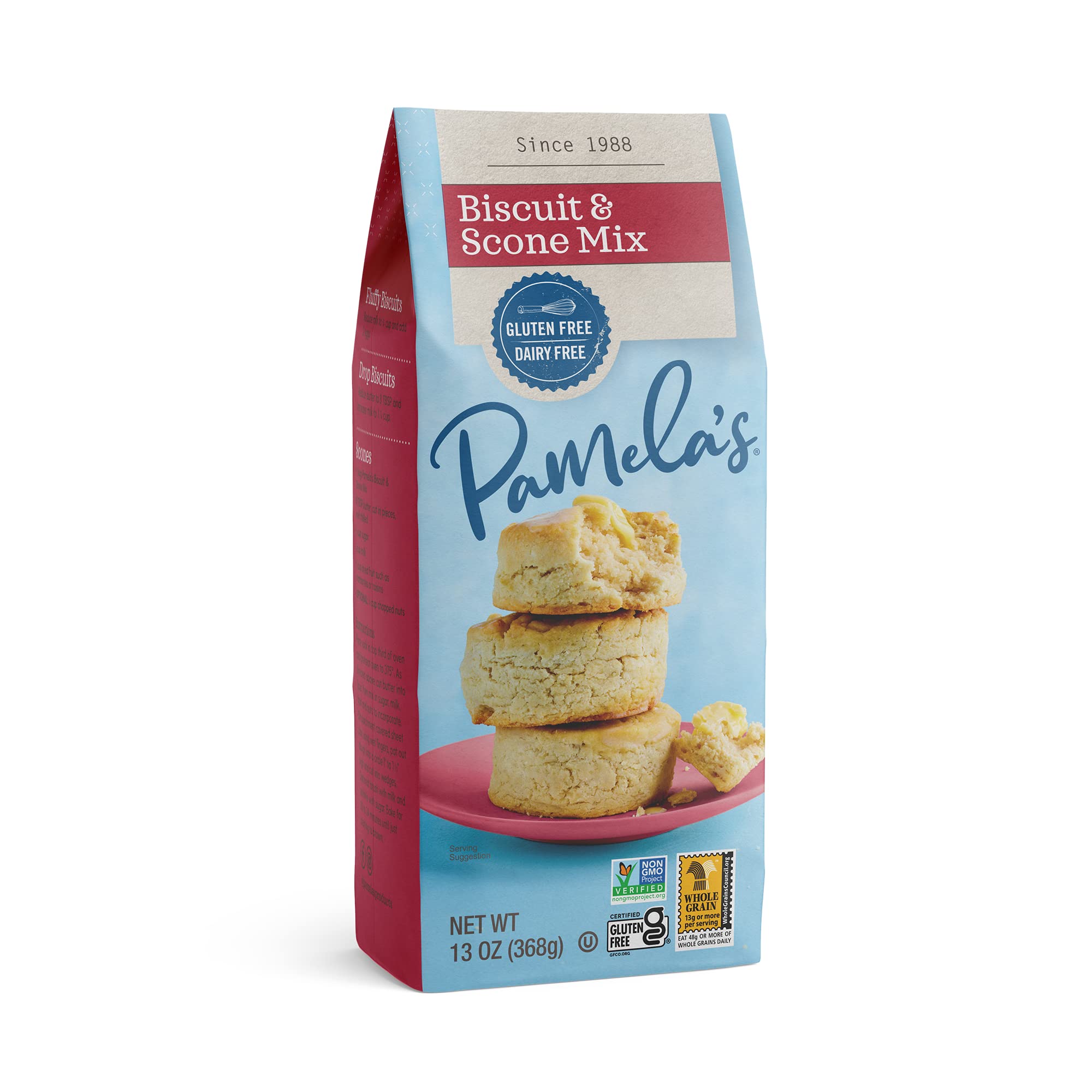 Pamelas Biscuit and Scone Mix, 13 Ounce - 6 per case.