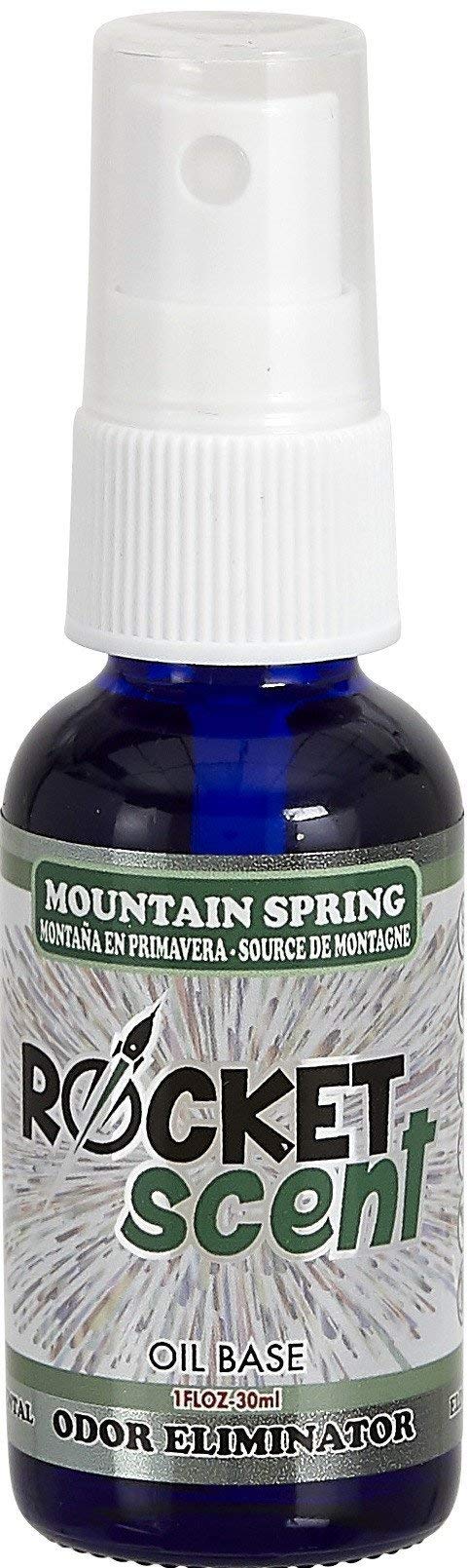 Rocket Scent Spray Mountain Spring 1 FL OZ Oil Base Concentrated Odor Eliminator