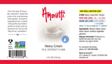 Amoretti - Heavy Cream Extract Water Soluble 2 oz - Highly Concentrated & Perfect For Pastry, Savory, Brewing, and more, Preservative Free, Vegan