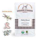 Grounds & Hounds Three Blend Starter Kit - Ground, 100% Organic Coffee Variety Pack, Bulk Ground Coffee, Includes Three 12oz Bags of Our Most Popular