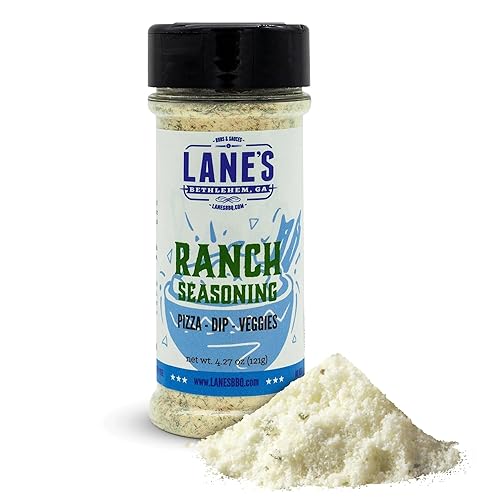 Lane's Ranch Seasoning Powder, 4.27 oz - Versatile Ranch Powder for Wings, Veggies, Popcorn, Dips, Dressing & Pizza - Bold Buttermilk Herb Flavor