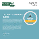 Caribou, Daybreak Morning Blend, Single-Serve Keurig K-Cup Pods, Light Roast Coffee, 96 Count (4 Boxes of 24 Pods)