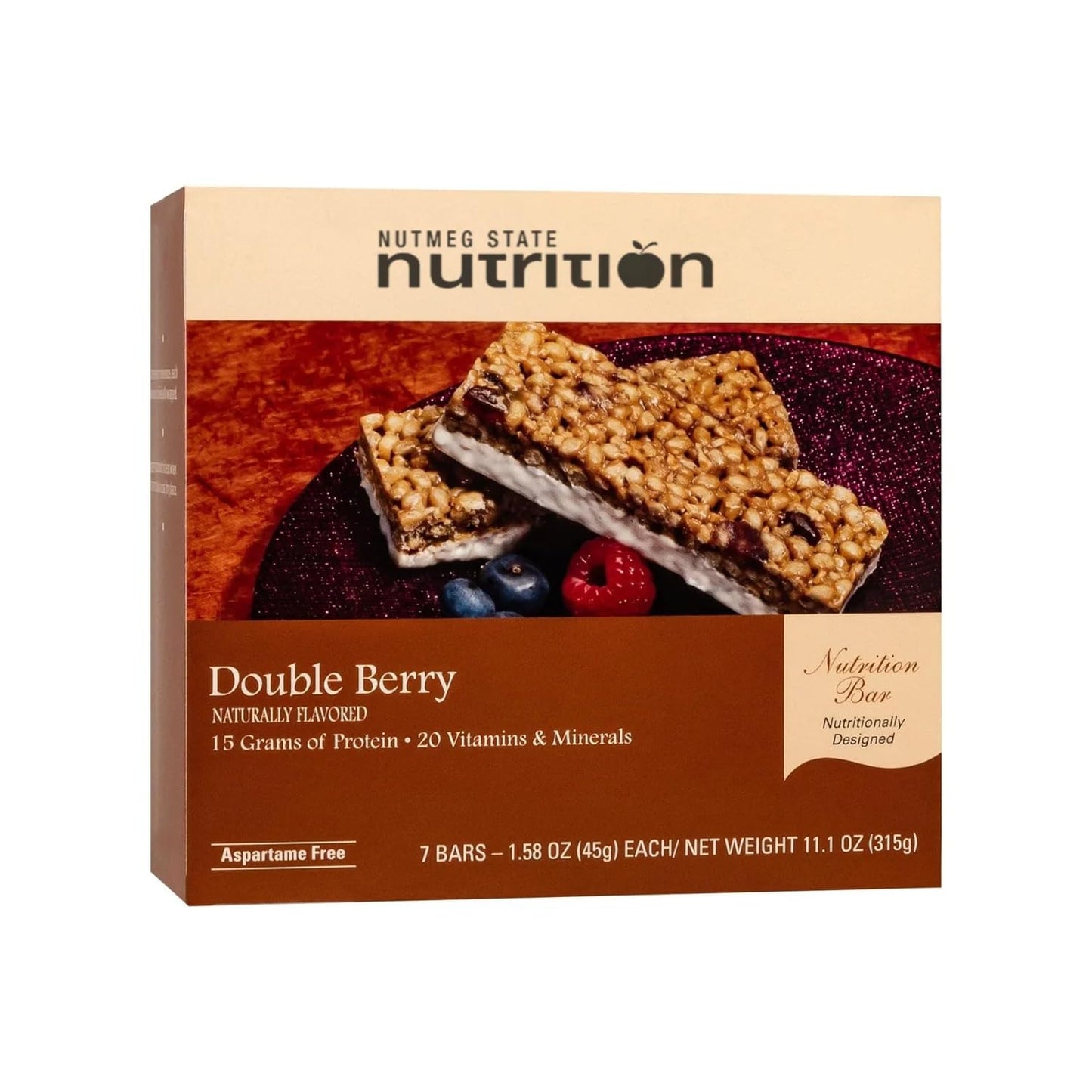 High Protein Snack and Meal Replacement Bar/Diet Bars - Double Berry (7ct) - Trans Fat Free, Aspartame Free, Kosher, High Fiber_AB?