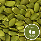 Raw Pumpkin Seeds to Eat- 4 Lbs Bulk Pack Unsalted Pumpkin Seeds Healthy Snack Option,